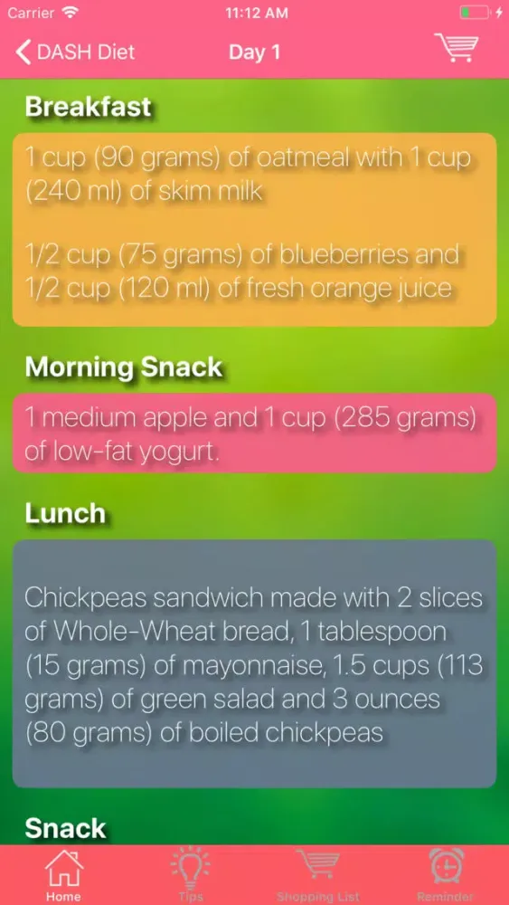 GM Diet Planner Screenshots