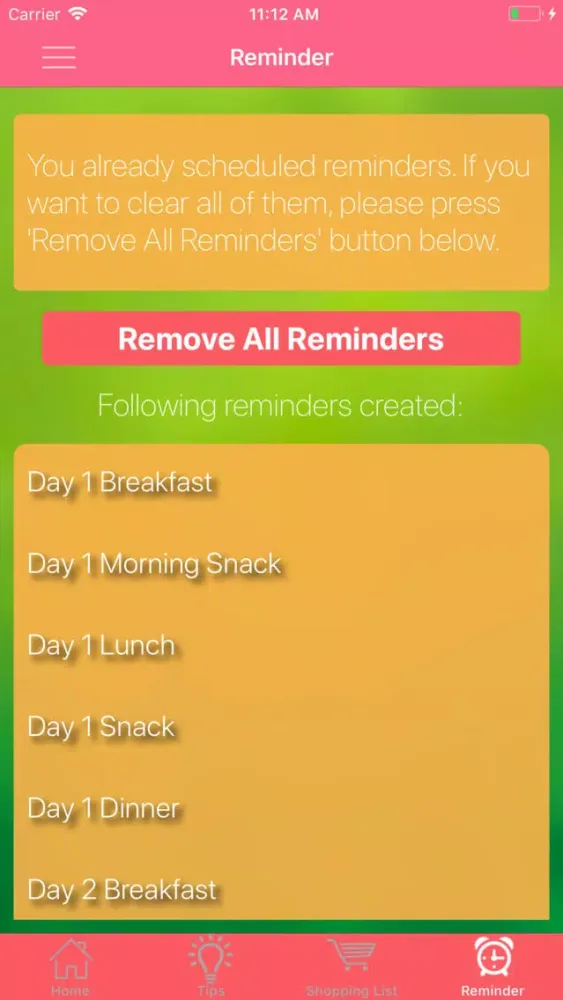 GM Diet Planner Screenshots