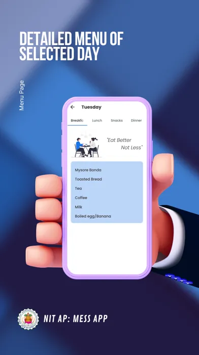 ภาพหน้าจอของ NIT AP: Mess App
