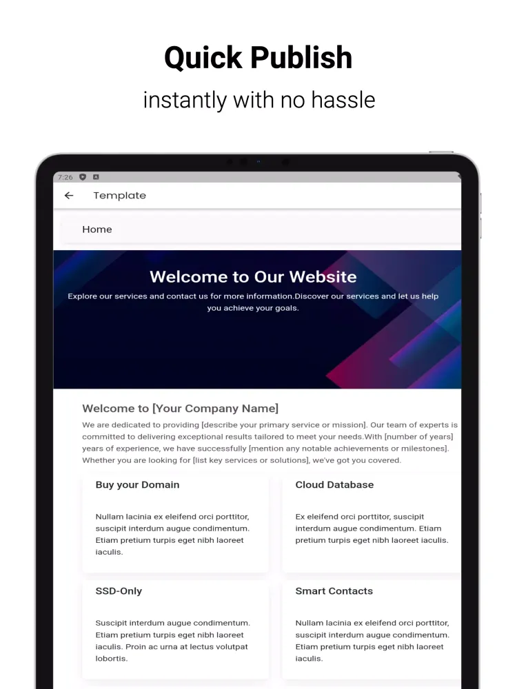 صور Giga Page - Website Builder