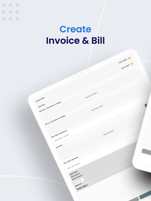 Open Invoice iPad  Ekran Görüntüleri