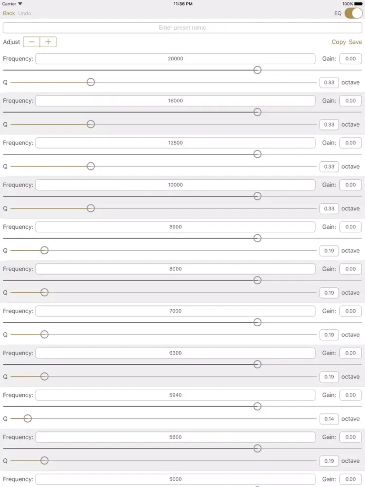 Tangkapan layar Studio Music Player | 48 bands equalizer for pro's iPad 