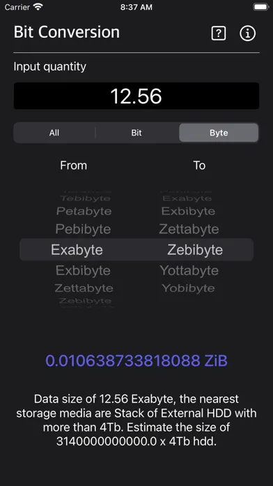 Bit Converter Plus スクリーンショット