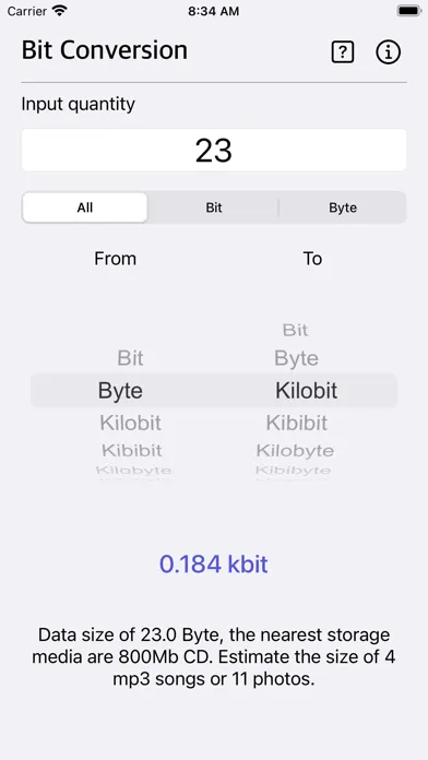Bit Converter Plus スクリーンショット