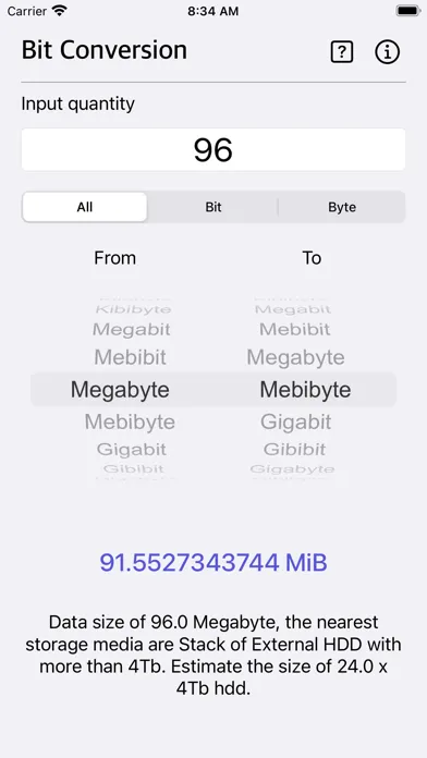 Bit Converter Plus スクリーンショット