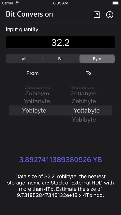 Bit Converter Plus スクリーンショット
