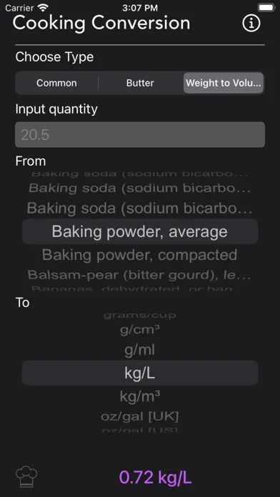 Cooking Conversion 스크린샷