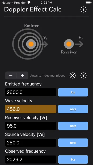 Doppler Effect Calculator سکرین شاٹس