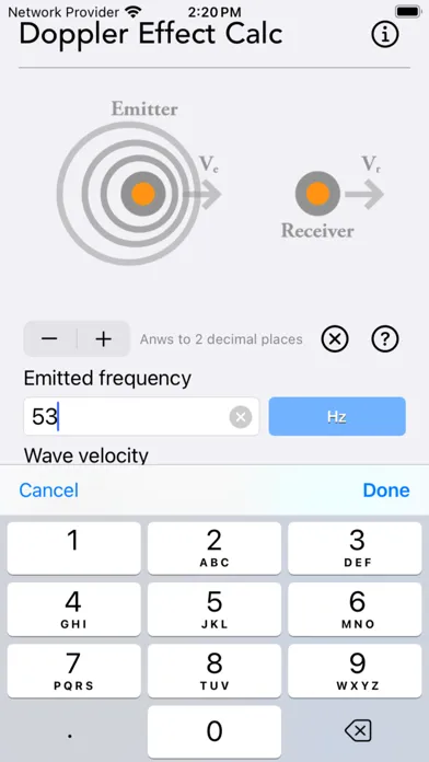 Doppler Effect Calculator سکرین شاٹس