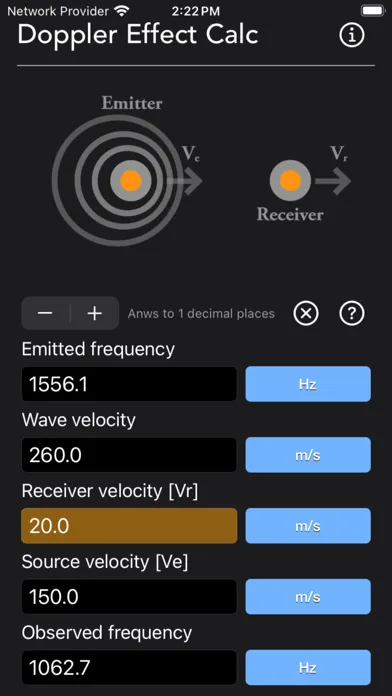 Doppler Effect Calculator سکرین شاٹس