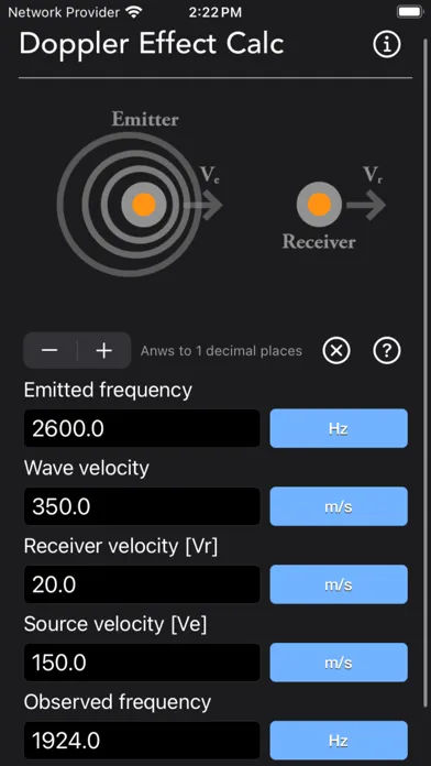 Doppler Effect Calculator سکرین شاٹس