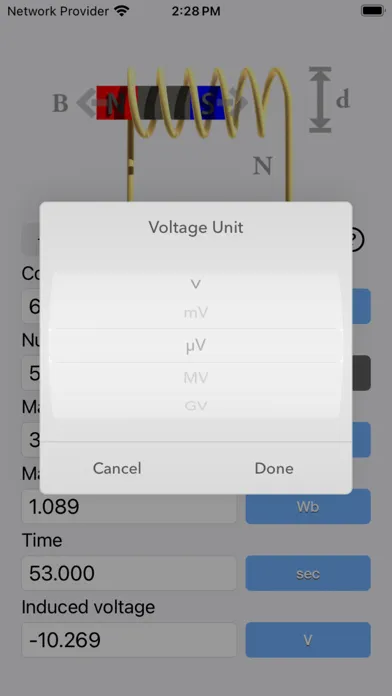 Faraday's Law Calculator 스크린샷