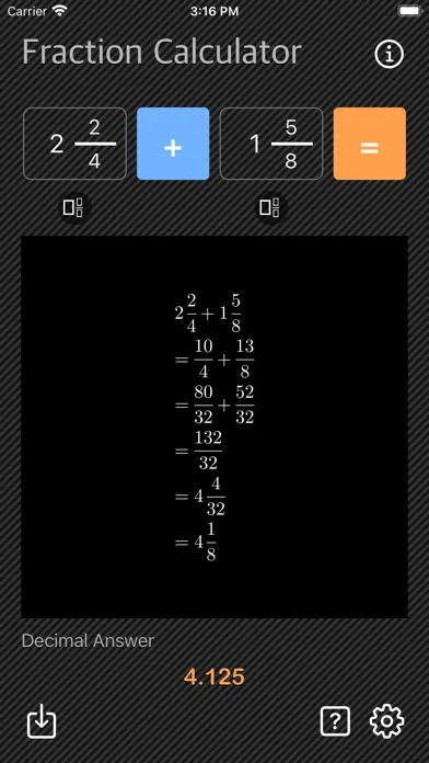 Screenshot di Fraction Calculator - Math