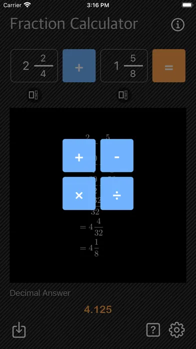 Screenshot di Fraction Calculator - Math