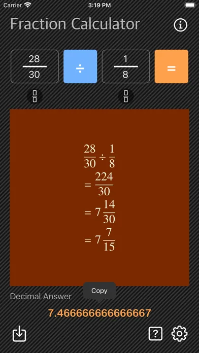 Screenshot di Fraction Calculator - Math