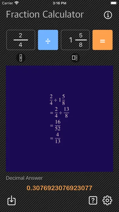 Screenshot di Fraction Calculator - Math