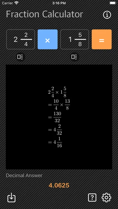 Screenshot di Fraction Calculator - Math