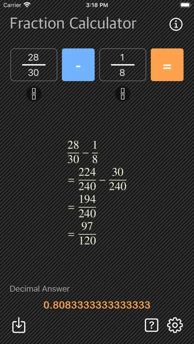 Screenshot di Fraction Calculator - Math