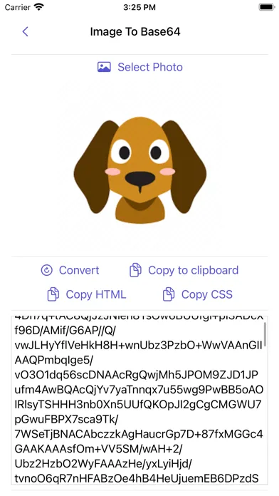Tangkapan skrin Image to Base64 Plus