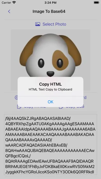 Tangkapan skrin Image to Base64 Plus