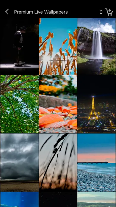 Zrzuty ekranu Live Wallpaper Collections
