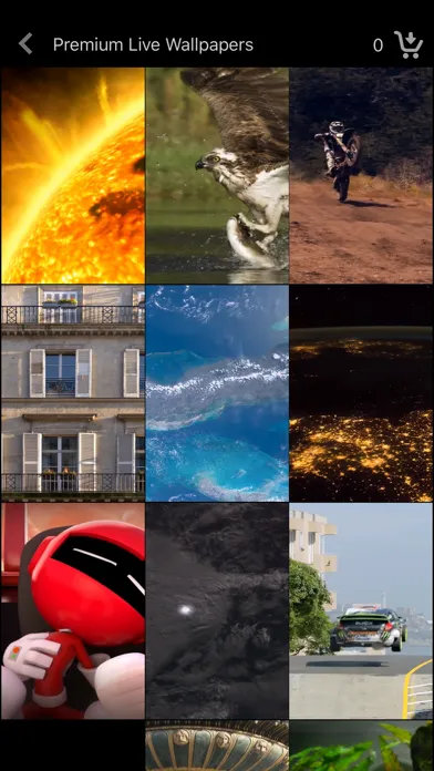 Zrzuty ekranu Live Wallpaper Collections