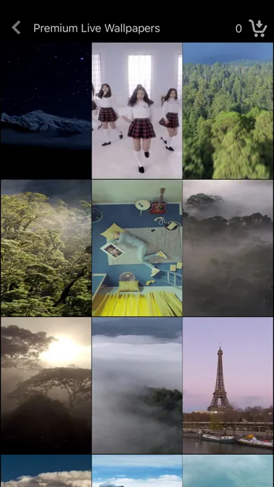 Zrzuty ekranu Live Wallpaper Collections