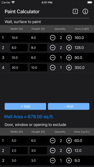 Paint Calculator Plus 스크린샷