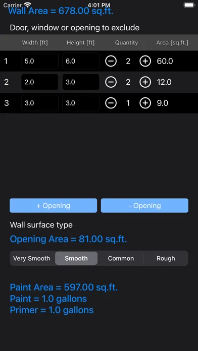 Paint Calculator Plus 스크린샷