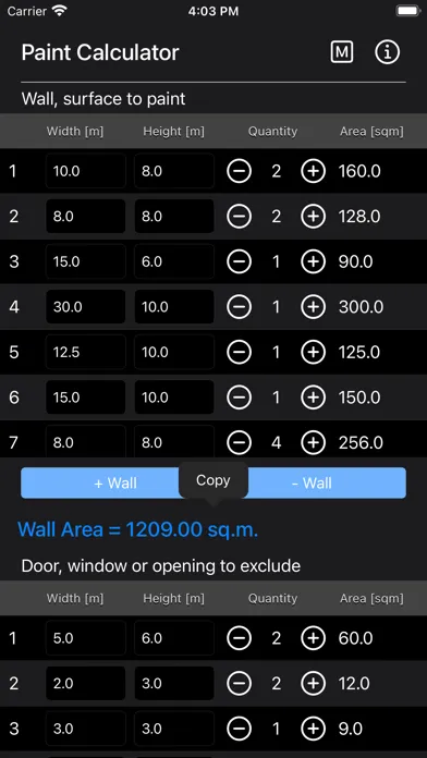 Paint Calculator Plus 스크린샷