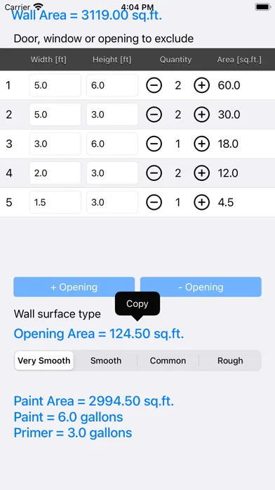 Paint Calculator Plus 스크린샷