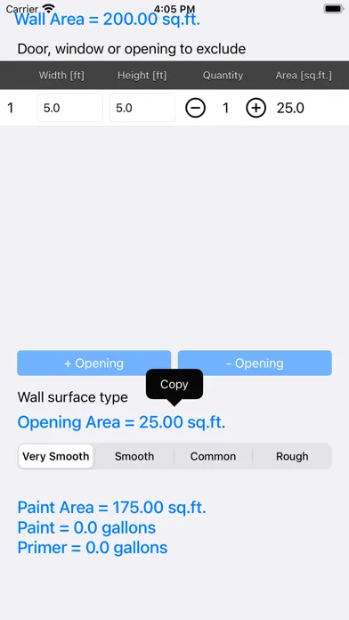 Paint Calculator Plus 스크린샷