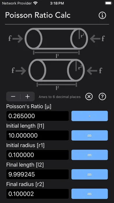 Poisson Ratio Calculator স্ক্রিনশট