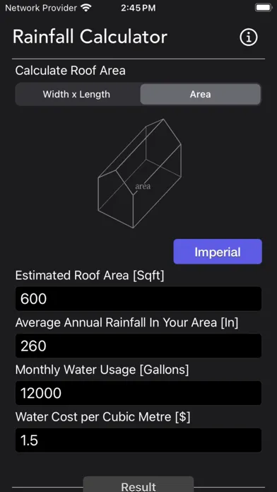 Rainfall Calculator 스크린샷