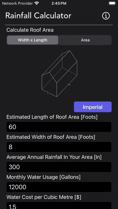 Rainfall Calculator 스크린샷