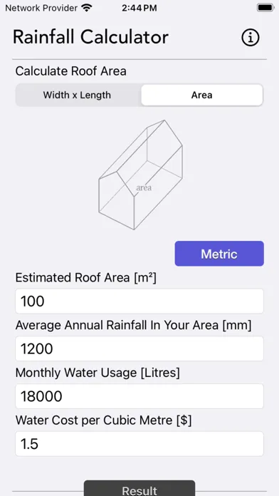 Rainfall Calculator 스크린샷