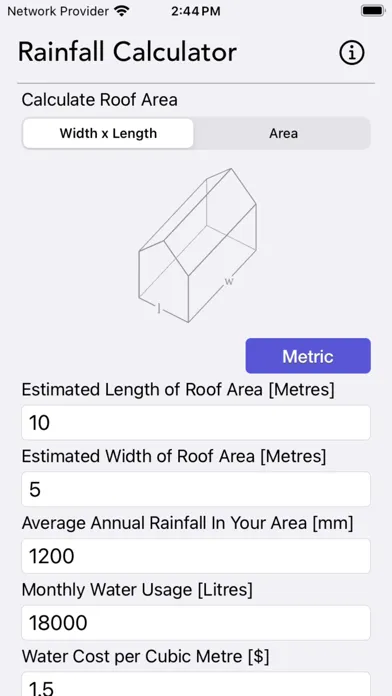 Rainfall Calculator 스크린샷