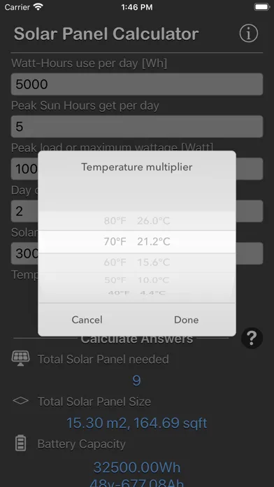 Solar Panel Calculator Plus Ekran Görüntüleri