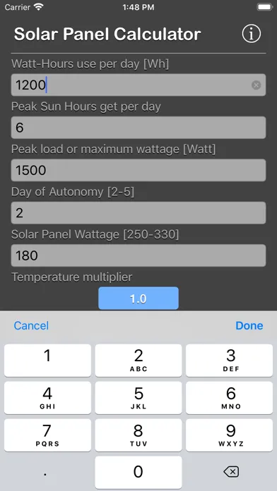 Solar Panel Calculator Plus Ekran Görüntüleri