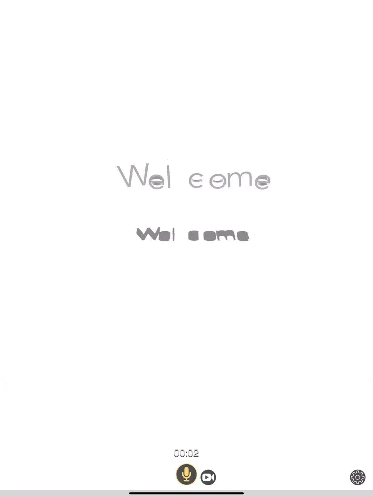 ภาพหน้าจอของ Speach To 3D Text iPad 