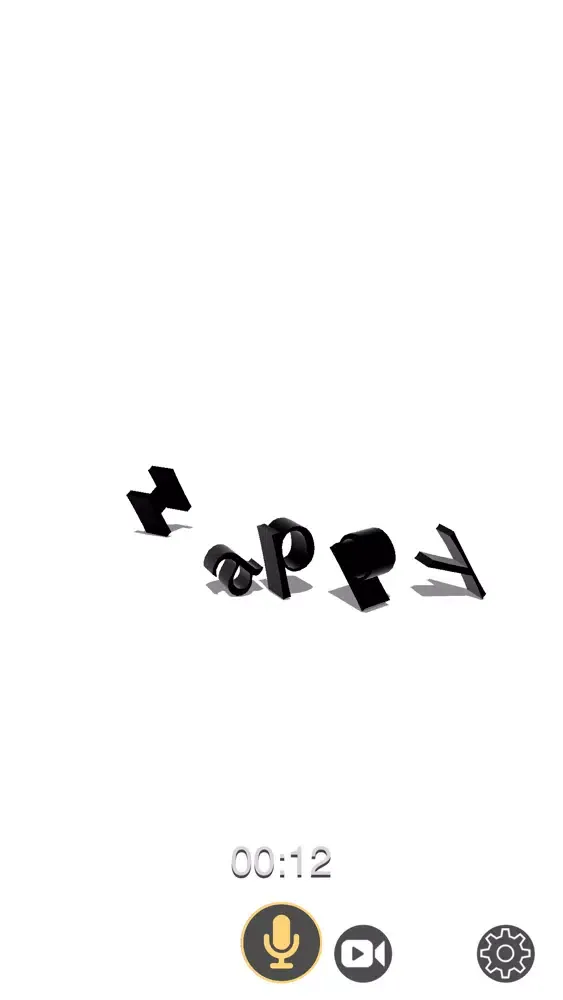 ภาพหน้าจอของ Speach To 3D Text