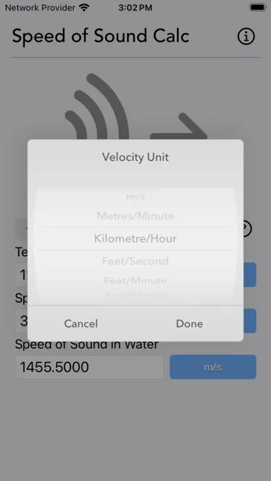 Speed of Sound Calculator স্ক্রিনশট