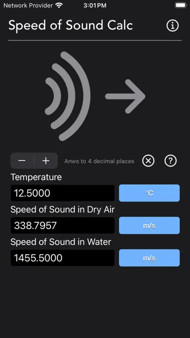 Speed of Sound Calculator স্ক্রিনশট