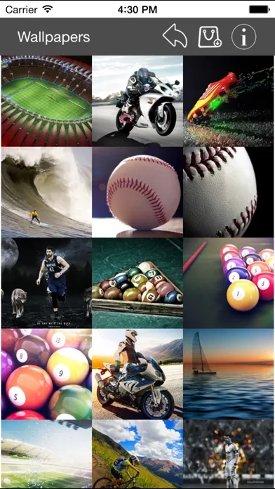 Capturas de tela do Wallpapers Collection Sport Edition
