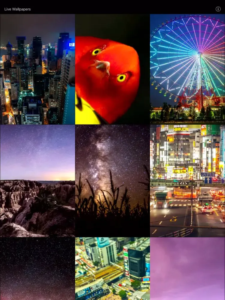 Live Wallpapers Premium Collection iPad  Screenshots