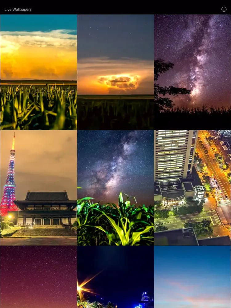 Live Wallpapers Premium Collection iPad  Screenshots