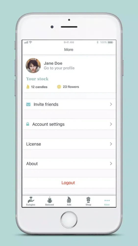 Captures d'écran de Nity - Online Memorial App