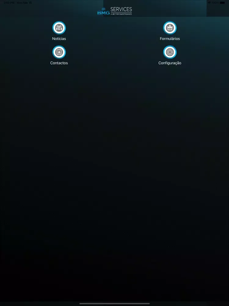 Capturas de tela do BMG Services Mobile iPad 