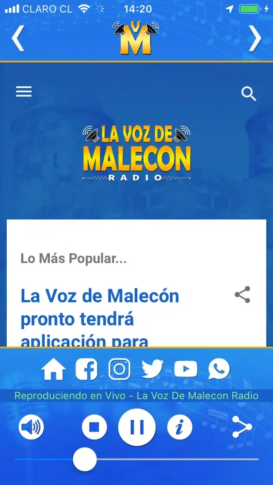 La Voz de Malecón Radio স্ক্রিনশট