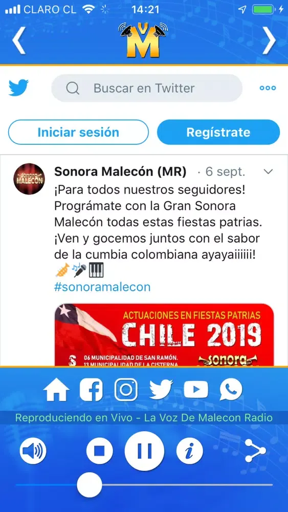 La Voz de Malecón Radio স্ক্রিনশট